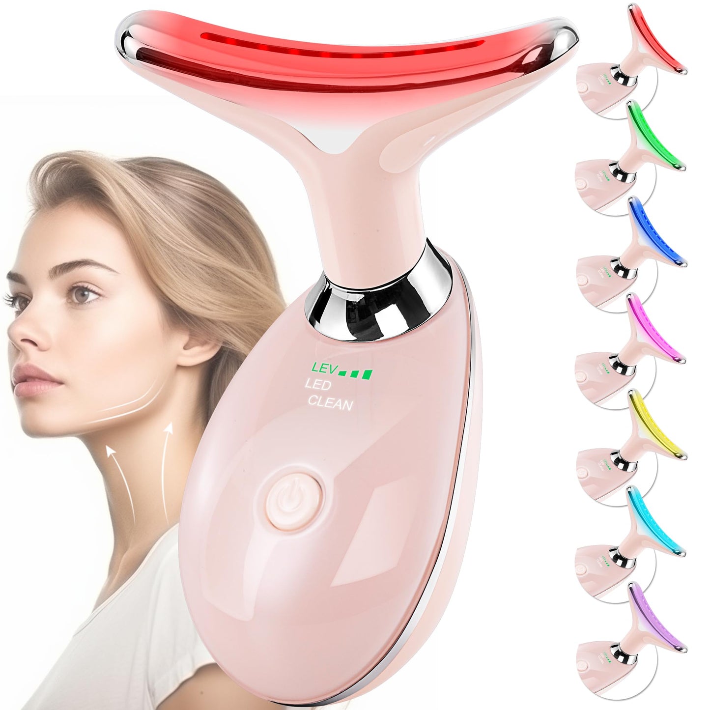 Facial Massager for Face and Neck Red-Light-Therapy-for-Face and Neck